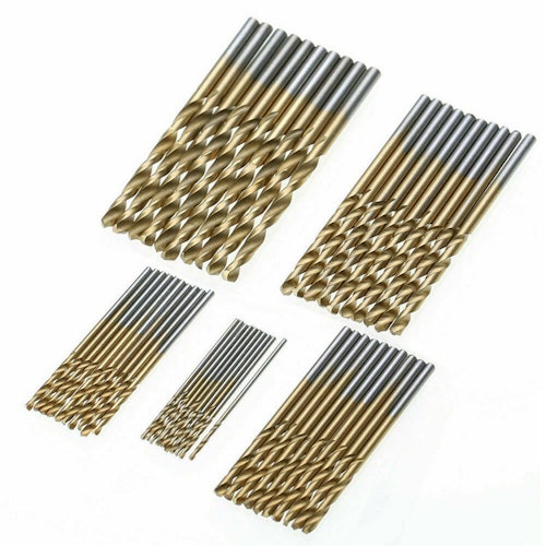 50 st Set STS HSS Borrsats Koboltborrbitar HSS-Co För hårdmetall rostfritt stål 1mm-3mm