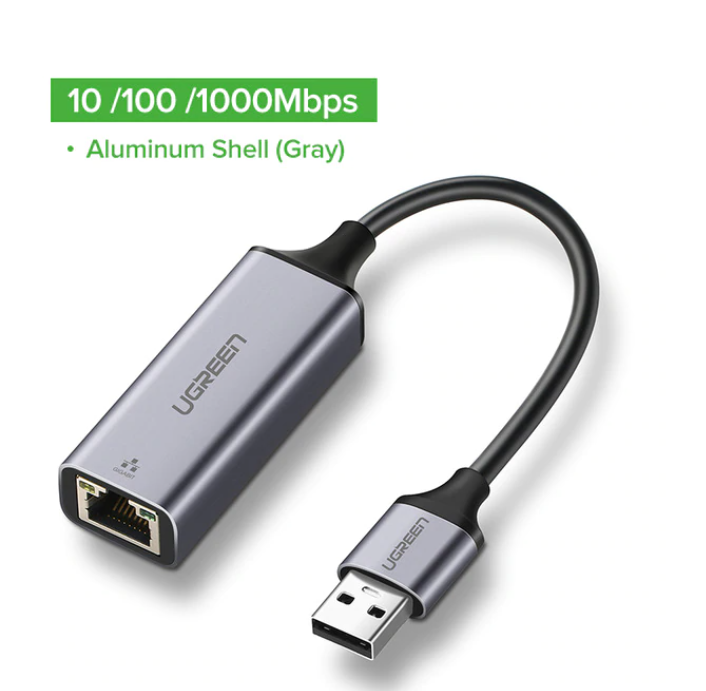 UGREEN USB 2.0 Ethernet Lan Adapter USB 3.0 Nätverkskort Network Card till RJ45 Lan för Windows 10 Xiaomi Mi Box 3 S Nintendo Switch Ethernet USB