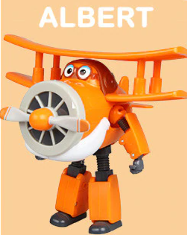 ABS Mästerflygarna Leksak Figur Flygplan Actionfigurer Robot Transformation Anime - Albert