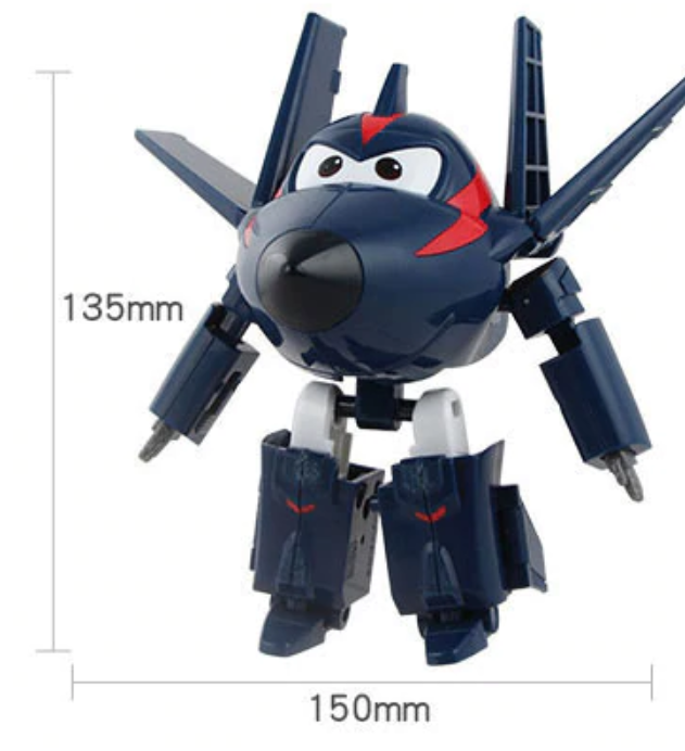 ABS Mästerflygarna Leksak Figur Flygplan Actionfigurer Robot Transformation Anime - Chase