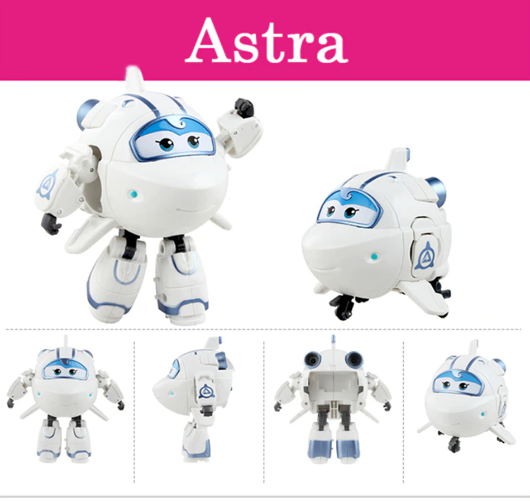ABS Mästerflygarna Leksak Figur Flygplan Actionfigurer Robot Transformation Anime - Astra