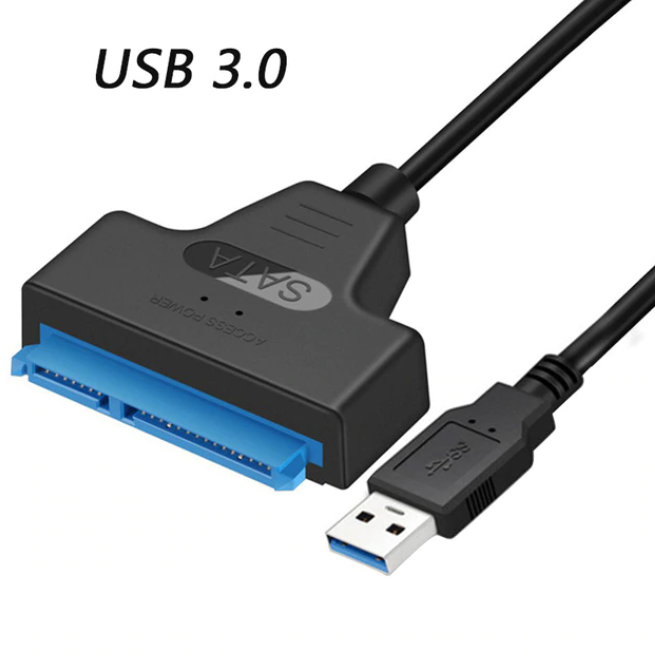 Congdi USB SATA 3 Kabel Cable Sata Adapter Till USB 3.0 Upp Till 6 Gbps Support 2.5Inch External SSD HDD Hard Drive 22 Pin Sata III A25 2.0