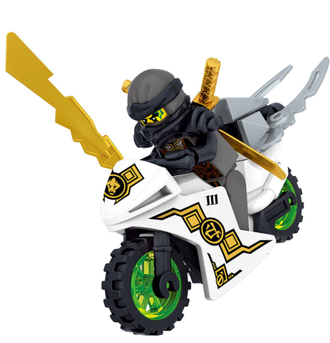 8-Pack Ninjago Figur Figurer Leksak Leksaker Kompatibel med Ninjago Minifigurer Ninja ZANE Lloyd Mini Cijfers Blokken