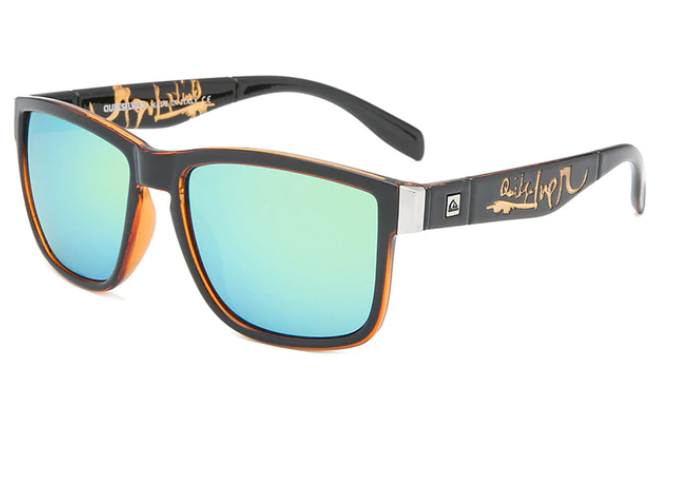 Mode Klassiska Fyrkantiga Solglasögon Män Kvinnor Sport Utomhus Fiske Resor Färgglada UV400 glasögon