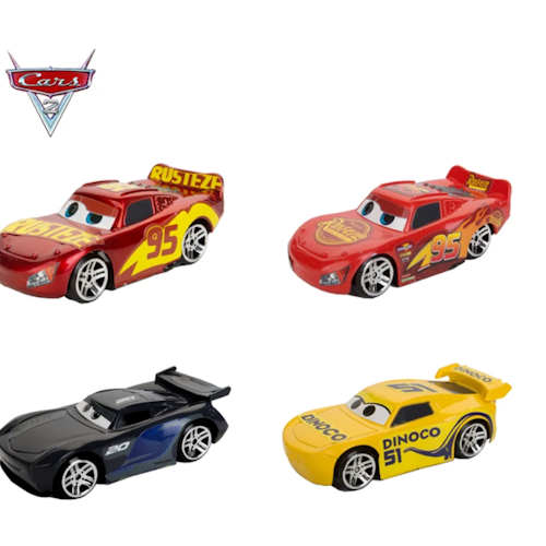 4-Pack Disney Pixar Cars Bilar 2 3 Toy Car Lightning McQueen No. 95 Mater Jackson Storm 1:64 PVC Pojkar Actionfigur Present