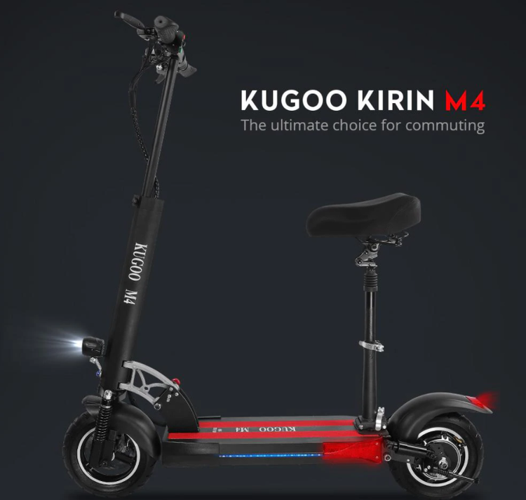 Elektriskt Scooter 500W Motor 45 KM / H eScooter Skivbroms Sparkcykel med Säte
