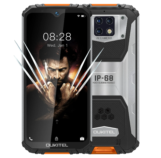 OUKITEL WP6 Global Version 6,3 tums FHD + IP68 Vattentät 10000mAh 48MP Triple Bakkamera 6GB 128GB Helio P70 4G Smartphone