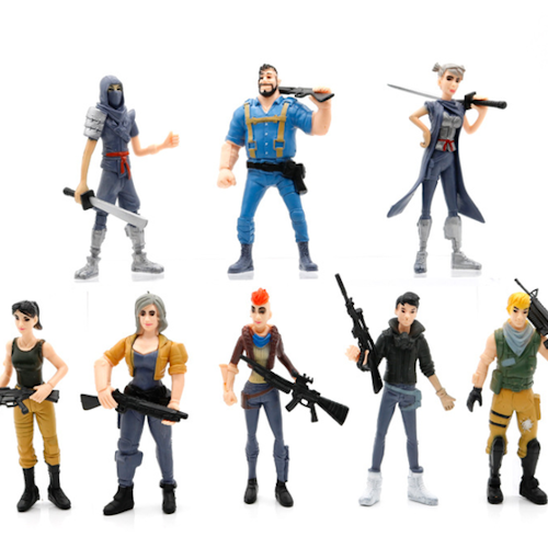 8-pack Fortnite Actionfigurer Anime Spel