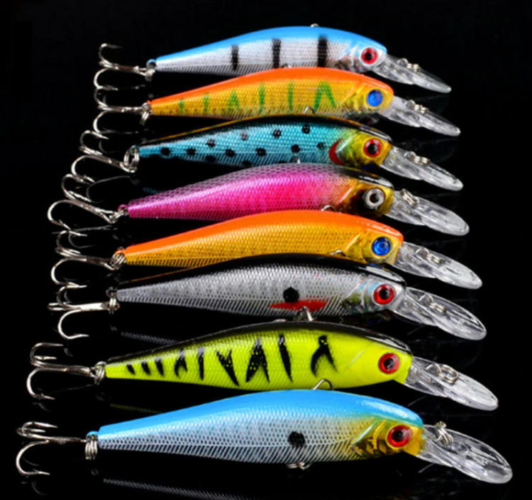 16-Pack Set Mixed / Lot 2 Modeller Minnows Fiskebeten Fiskedrag Jerkbait Högkvalitativt Fiske Krokar