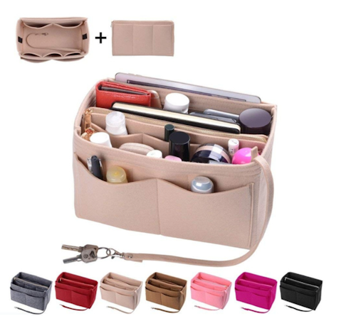 Sminkväska Filtinsatsväska Handväska Portable Kosmetiska Väska