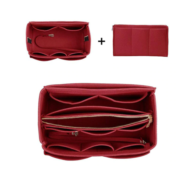 Sminkväska Filtinsatsväska Handväska Portable Kosmetiska Väska