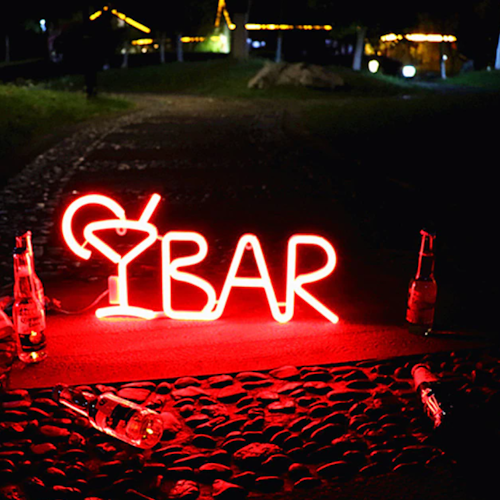 LED BAR Neon Skyltbelysning Bar KTV Lamp Väggdekor med fjärrkontroll