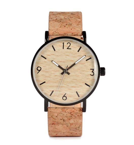 Bamboo Träklocka Clearance Wooden Leather Kvartsklocka Quartz Wristwatch Mode