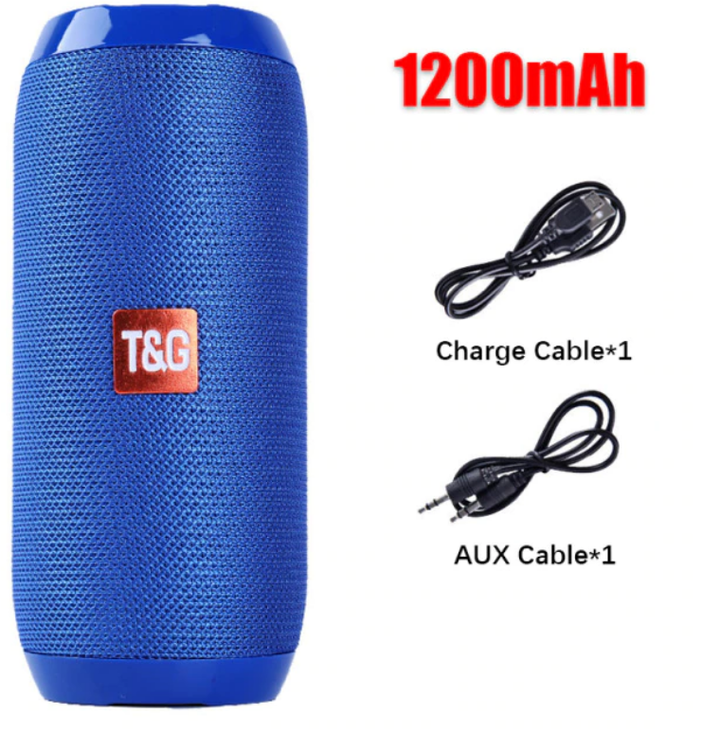Vattentät Bärbar Bluetooth Högtalare Trådlös Wireless Utomhushögtalare Boombox AUX TF USB Stereo