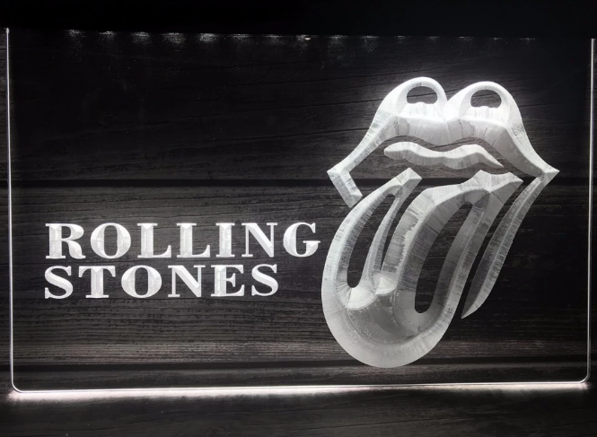 ROLLING STONES BAR NEON LJUS LIGHT SKYLT SIGN NR