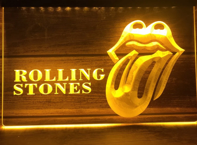 ROLLING STONES BAR NEON LJUS LIGHT SKYLT SIGN NR