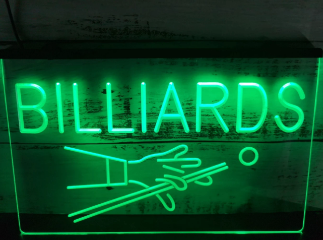 Biljard LED NEON LJUS SKYLT LIGHT SIGN NR