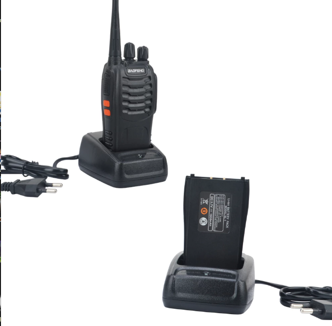 2-Pack Baofeng Walkie Takie BF-888S UHF 400-470MHz Amatörradio 888s VOX radio med hörsnäcka