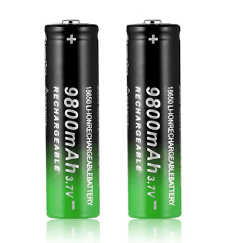 2 st 18650 Högkvalitativt 9800mAh 3,7V 18650 Li-ion batterier Uppladdningsbart Batteri