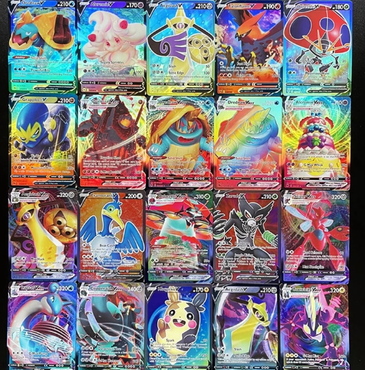 100 st Pokemon kort  (30vstar53Vmax16V)