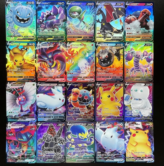 100 st Pokemon kort  (30vstar53Vmax16V)