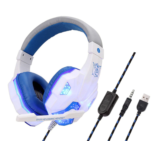 Gaming Headset Hörlurar för Playstation 4 / Ps4 Pro / PS5 / Xbox One / PC  med Stereo Bass