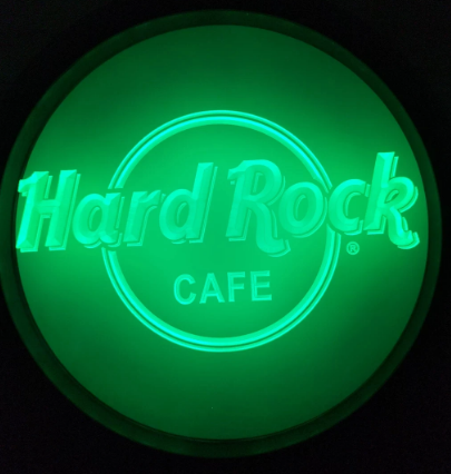HARD ROCK CAFE BAR NEON LOGO BEER SKYLT