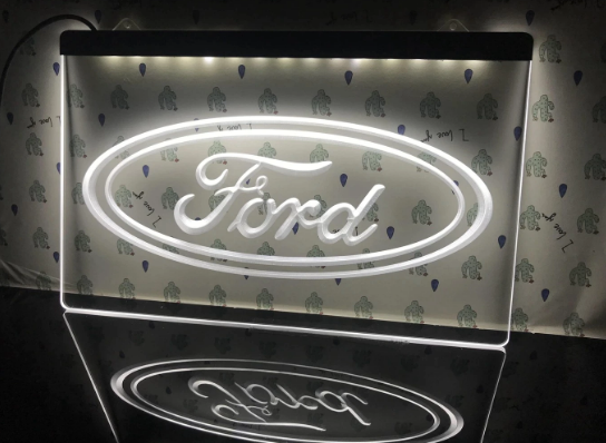 FORD NEON LOGO FÖRETAG SKYLT