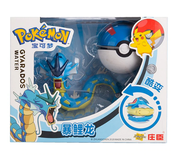 Pokemon Figurer Toy Anime Pikachu Charizard Greninja Pocket Monster Figur Pokeball Model Gift - Med Box