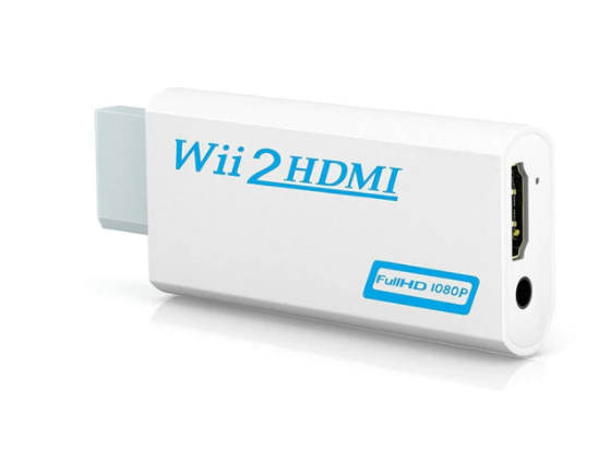 Wii till HDMI-adapter, 1080p Full-HD Nintendo Vit/Svart