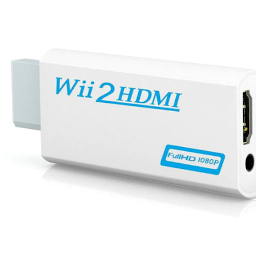 Wii till HDMI-adapter, 1080p Full-HD Nintendo Vit/Svart