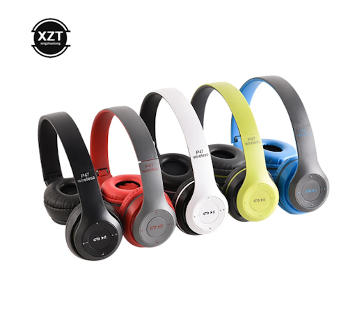 Kompakt Trådlösa Bluetooth-hörlurar headset med mic för Iphone och Android