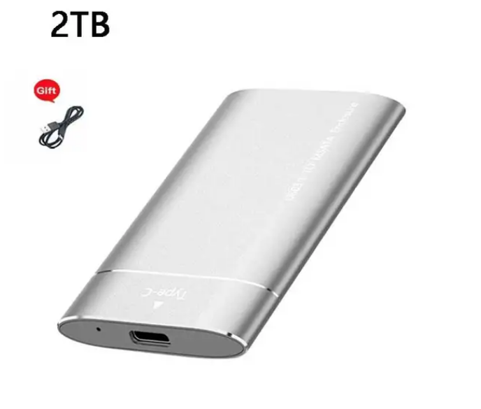 Lenovo External SDD Hårddisk USB 3.1 Type-C 2TB Bärbar Expansion Upgrade High Speed Hårddisklagringsenheter