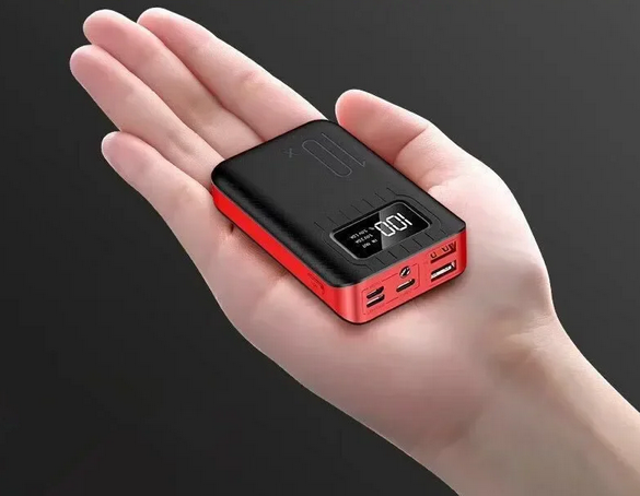 Mini Powerbank på hela 10000 mAh med inbyggt LED