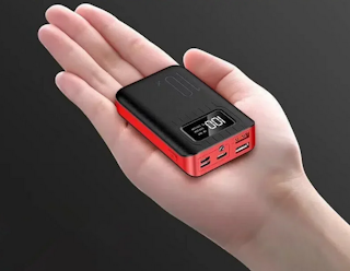 Mini Powerbank på hela 10000 mAh med inbyggt LED