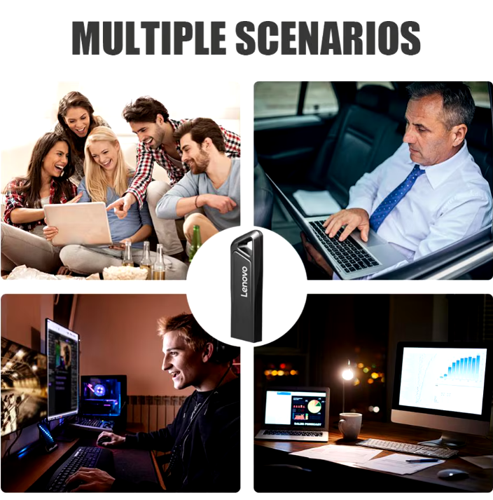 Lenovo generiskt 3.0 USB-minne - Blåsvart