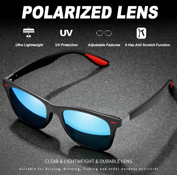 Polariserade Solglasögon – UV400 Skydd för Körning, Natt, Sport & Fritid
