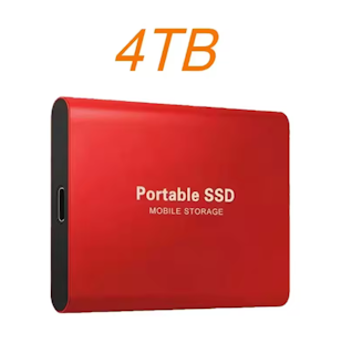 SSD 4TB USB/Typ-C-gränssnitt Extern Hårddisk (refurbished)