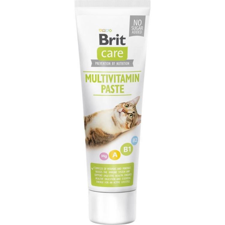 Brit Care Cat Functional Paste Multivitamin creme. Nyttigt kattgodis på tub 100 gr