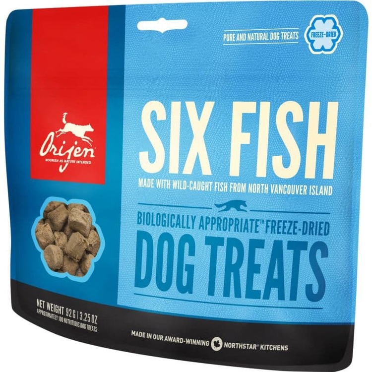 Orijen Dog Treats Six Fish/Fisk - Frystorkat Hundgodis 42,5 gram