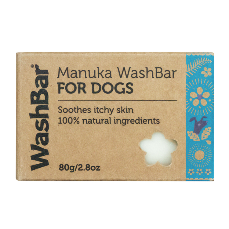 WashBar for dogs Manuka (Schampotvål för känsligt hud)  80 gram