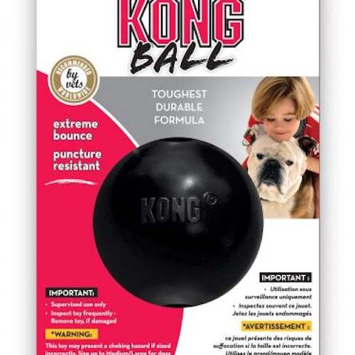 KONG Leksak Ball Extreme Svart M 6,5cm