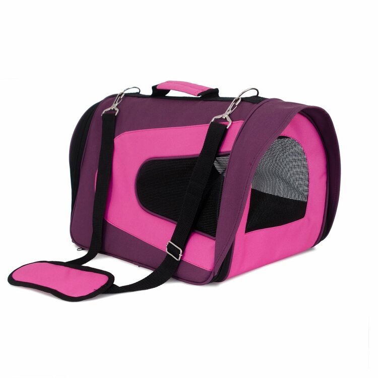 Bärväska/ Transportväska  Snobben för max 7 kg 46x26x27cm, rosa,grå el svart