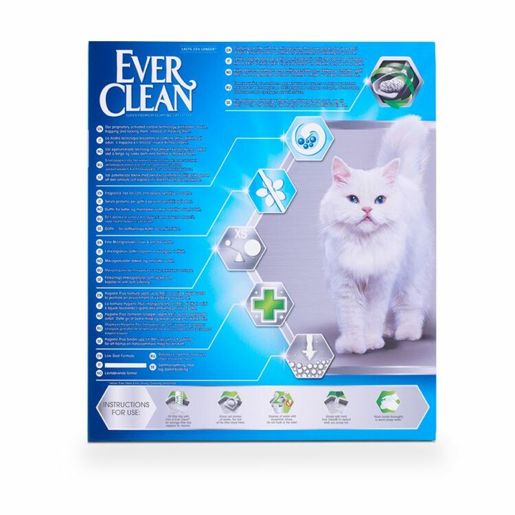 Ever Clean® - Total Cover Clumping - Unscented kattsand 10 kg