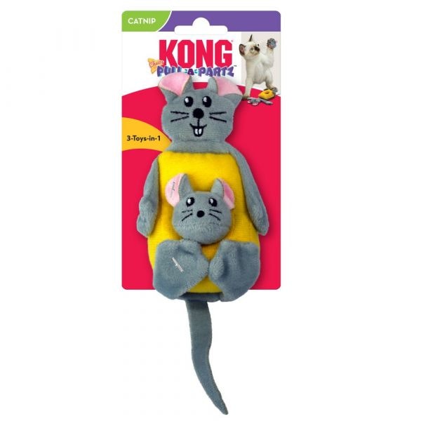 KONG KATT Pull-A-Partz Cheezy - prassel o kattmynta 23cm