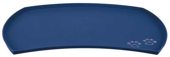 Matskålsunderlägg, silikon, 48 × 27 cm, blå