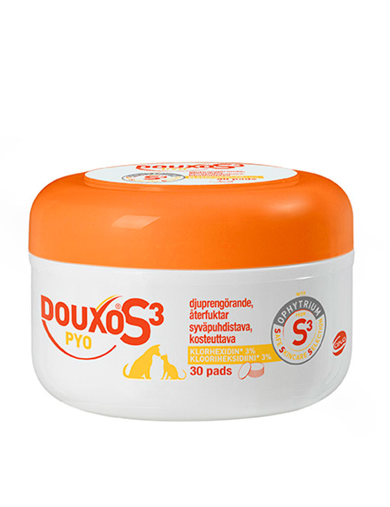 Douxo S3 Pyo Pads - desinficerande o djuprengörande för oren hud 30 st