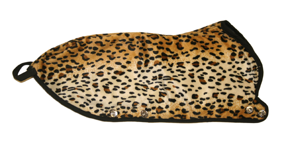 Z Regntäcke Leopard vändbart, stl. 20,25 & 30 cm
