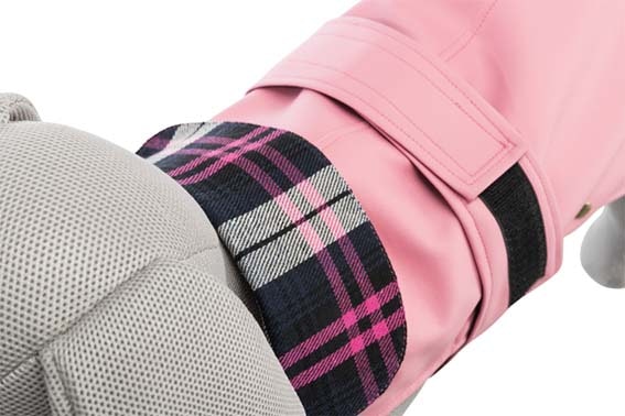 Paris täcke, konstläder, flanellfoder, rosa & beige XS: 30 cm