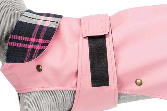 Paris täcke, konstläder, flanellfoder, rosa & beige XS: 30 cm